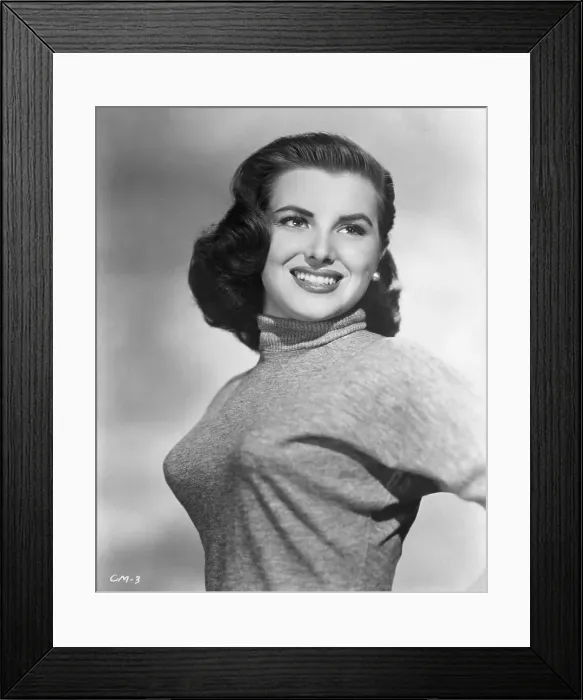 Framed Print : Miss Universe in Form Fitting Sweater Framed Print : Miss Universe in Form Fitting Sweater
