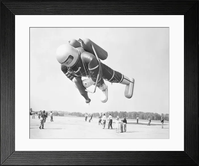 Framed Print : Thanksgiving Day Parade Organizers Testing a Balloon Framed Print : Thanksgiving Day Parade Organizers Testing a Balloon