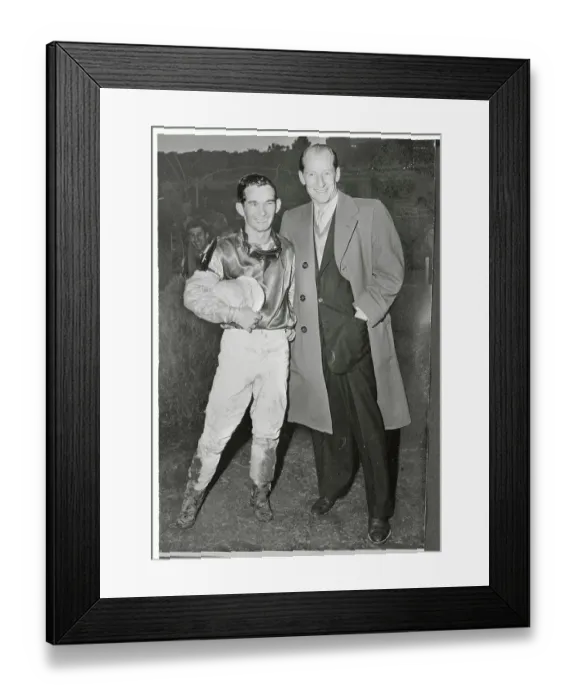 Framed Print : Willie Shoemaker with R H McDaniels Framed Print : Willie Shoemaker with R H McDaniels