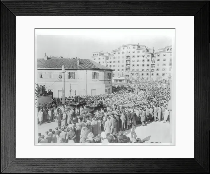 Framed Print : Crowd at Funeral Framed Print : Crowd at Funeral