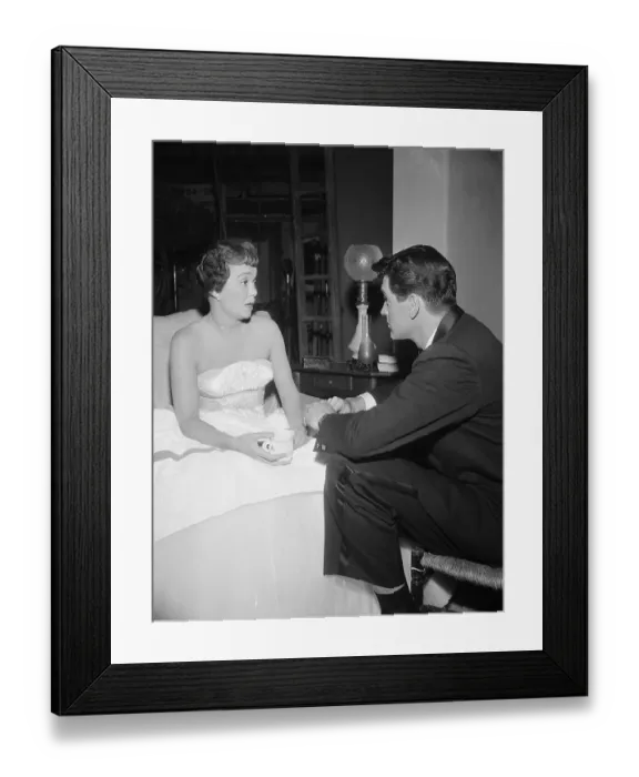 Framed Print : Movie Star Jane Wyman and Rock Hudson Framed Print : Movie Star Jane Wyman and Rock Hudson