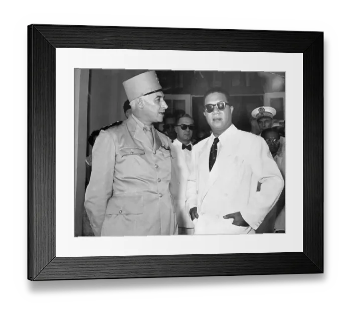 Framed Print : Bao Dai and General Navarre Framed Print : Bao Dai and General Navarre