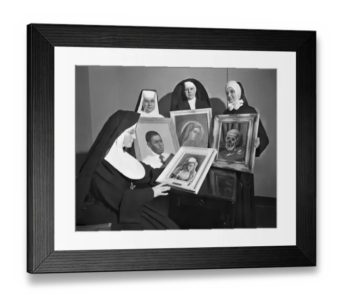 Framed Print : Nuns Exhibit Artwork Framed Print : Nuns Exhibit Artwork