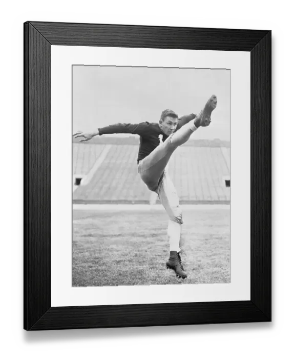 Framed Print : Portrait of Johnny Lattner Framed Print : Portrait of Johnny Lattner