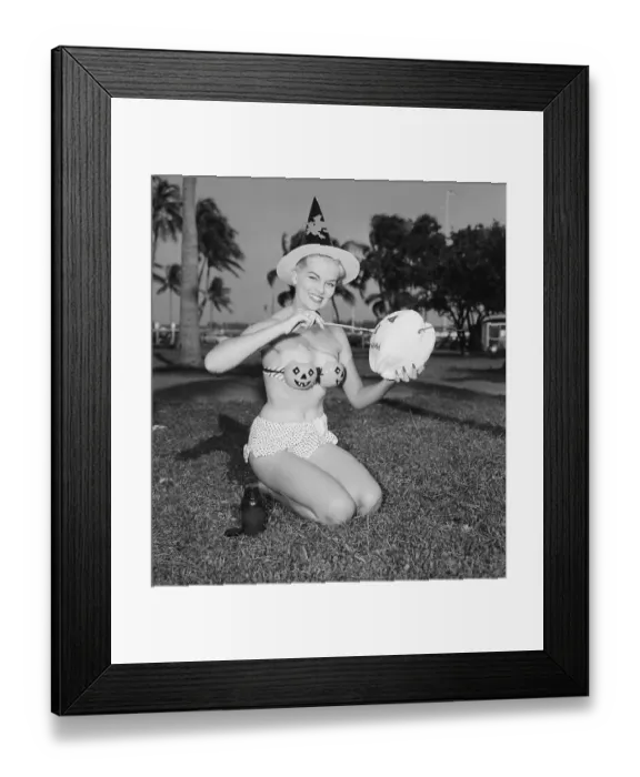 Framed Print : Miami Local Wearing a Halloween Costume Framed Print : Miami Local Wearing a Halloween Costume