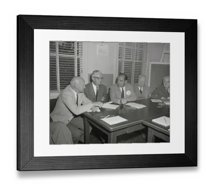 Framed Print : Senators and Congressmen Sitting at Table