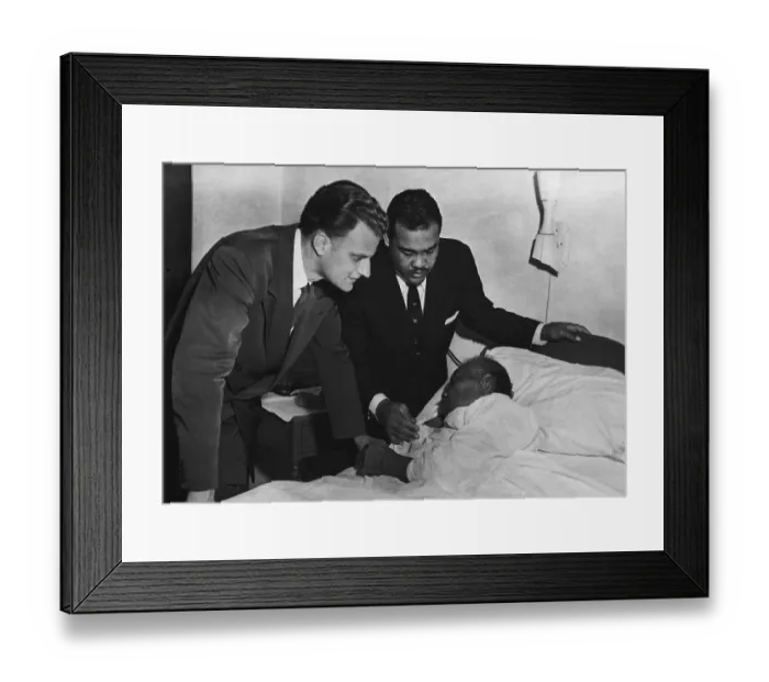 Framed Print : Billy Graham, Joe Louis at Mother's Bedside Framed Print : Billy Graham, Joe Louis at Mother's Bedside