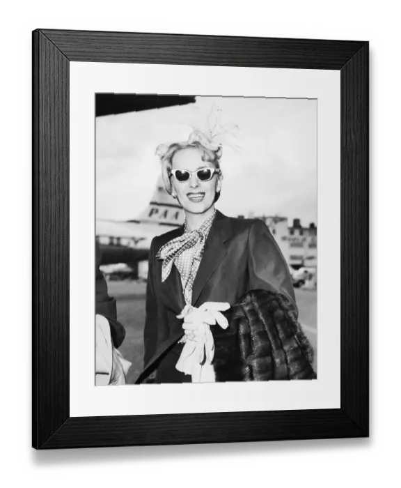 Framed Print : Christine Jorgensen Returning from Cuba