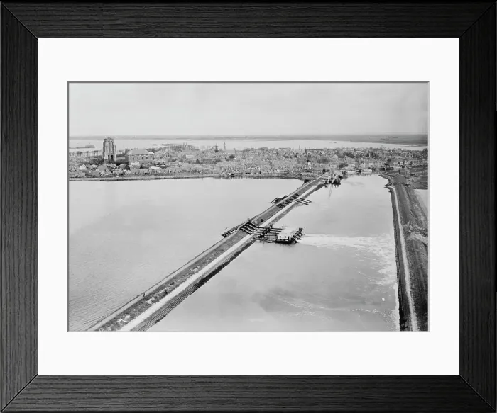 Framed Print : Dike Site for Floods of The Netherlands