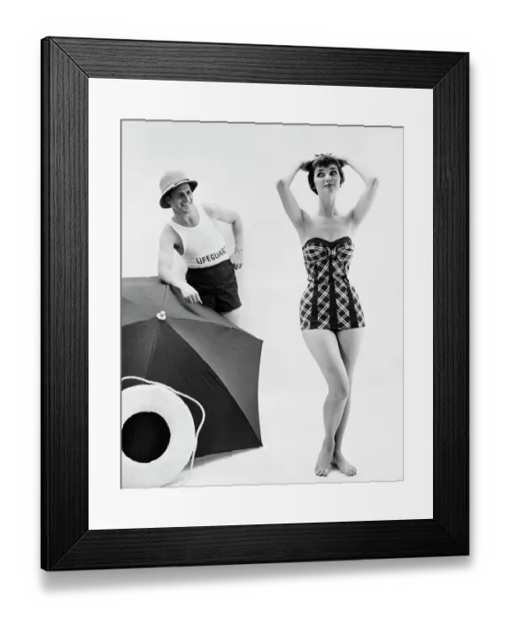 Framed Print : Inflatable Swimsuit For Women Framed Print : Inflatable Swimsuit For Women