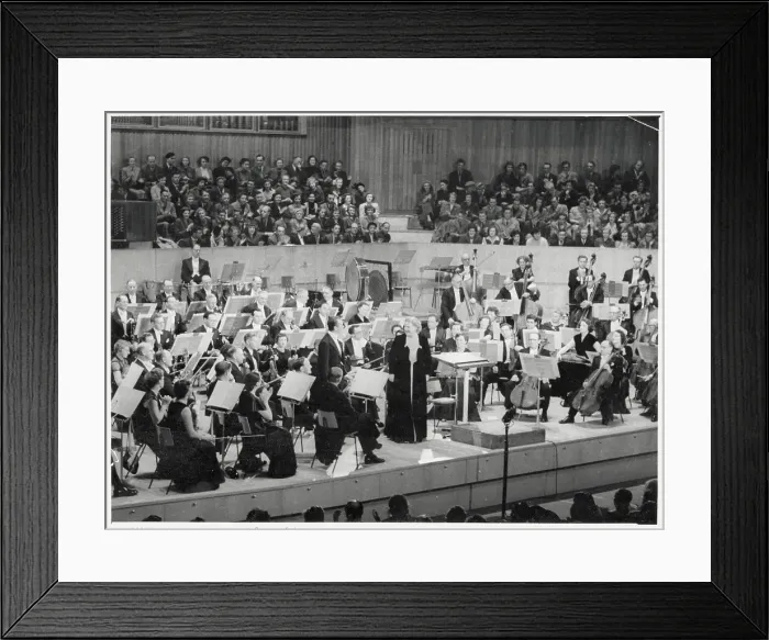 Framed Print : Sir Malcolm Sargent and Kirsted Flagstad Performing Framed Print : Sir Malcolm Sargent and Kirsted Flagstad Performing