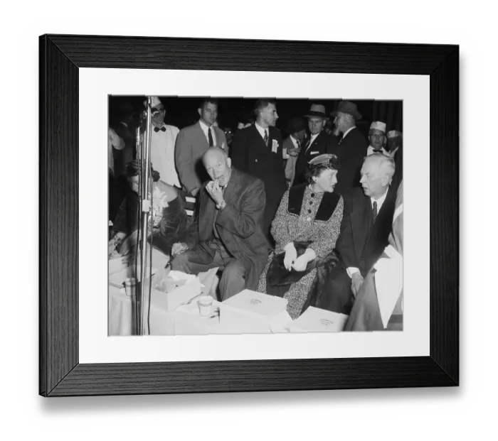 Framed Print : President Eisenhower Eats Chicken Leg Framed Print : President Eisenhower Eats Chicken Leg
