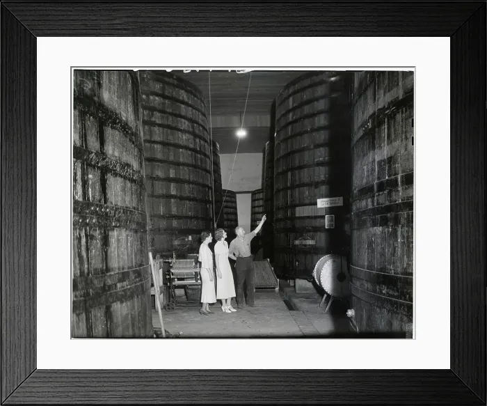 Framed Print : Touring Inside of Winery Framed Print : Touring Inside of Winery