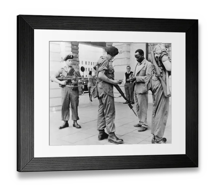 Framed Print : British Troops Crackdown on Mau-Mau Framed Print : British Troops Crackdown on Mau-Mau