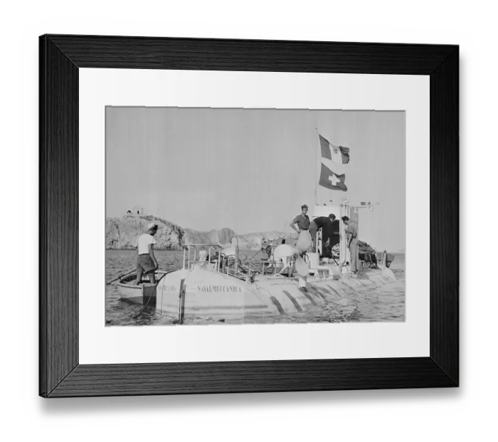Framed Print : Auguste Piccard in His Bathyscaphe Framed Print : Auguste Piccard in His Bathyscaphe