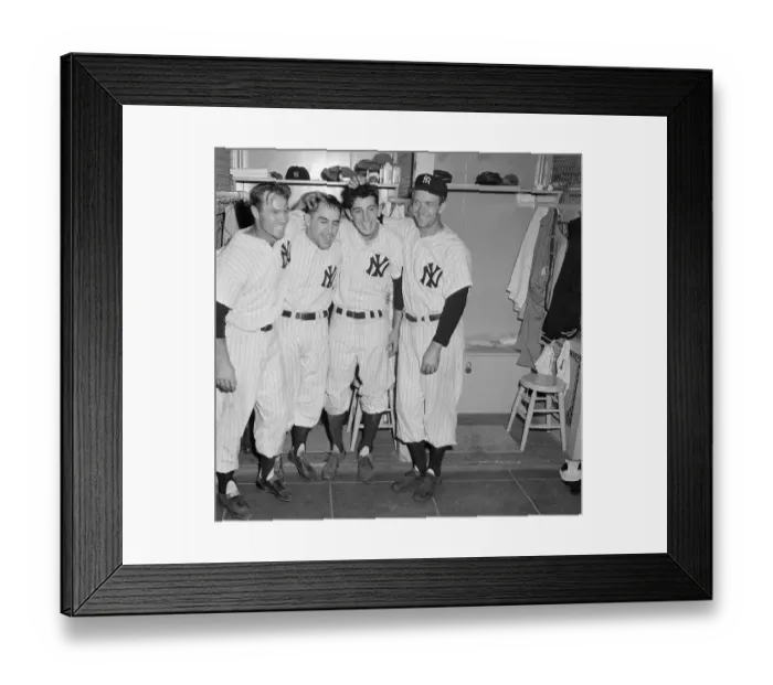 Framed Print : Yankees Celebrating Victory Framed Print : Yankees Celebrating Victory