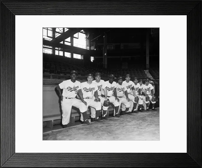 Framed Print : Portrait of 1953 Brooklyn Dodgers