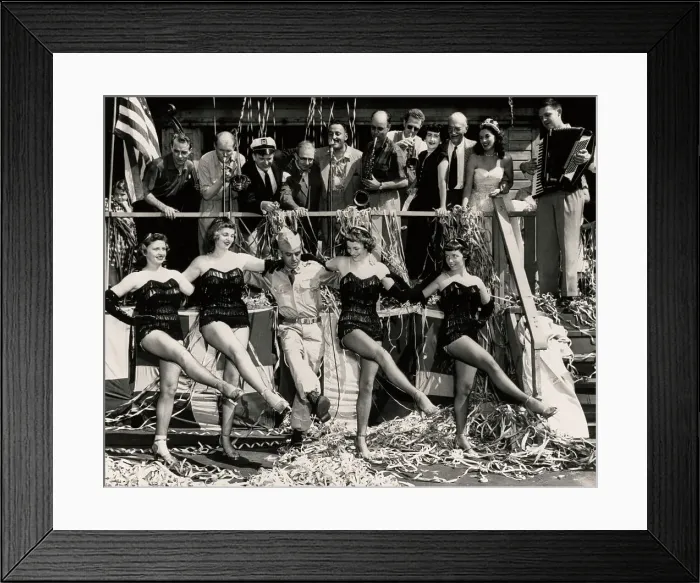 Framed Print : Soldier Joins Chorus Line Framed Print : Soldier Joins Chorus Line
