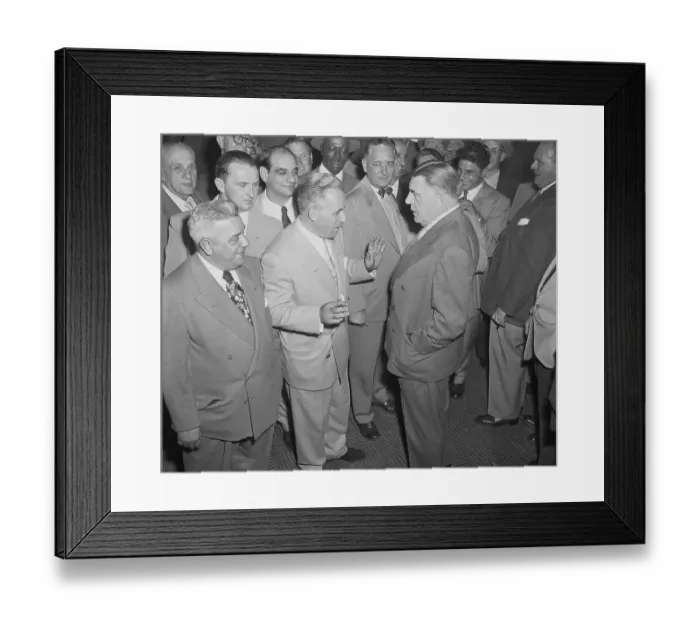 Framed Print : Anthony Anastasia Speaking with Joseph Ryan
