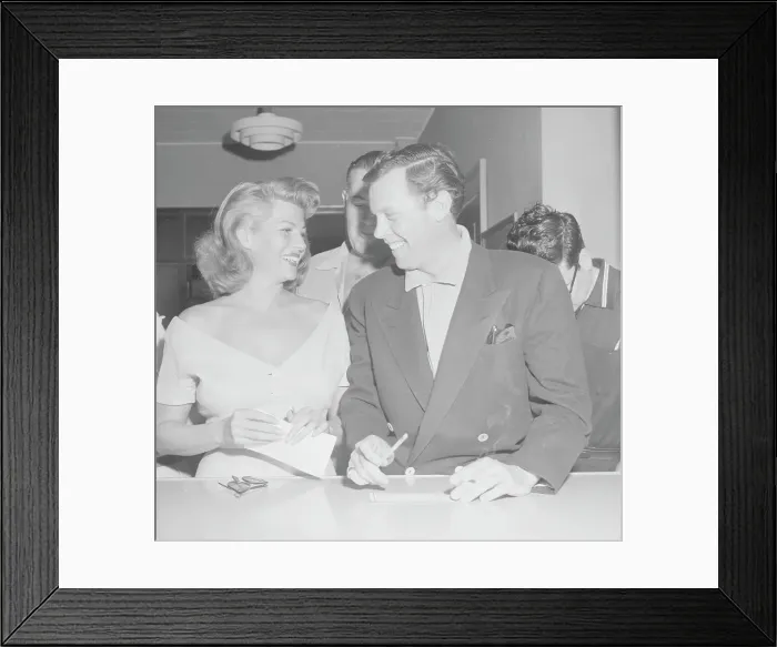 Framed Print : Portrait of Rita Hayworth and Dick Haymes Framed Print : Portrait of Rita Hayworth and Dick Haymes