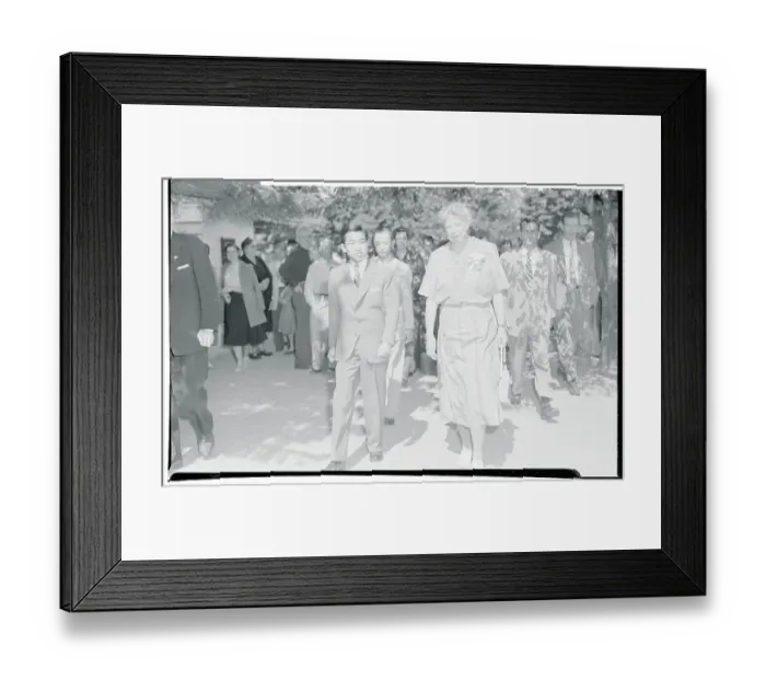 Framed Print : Prince Akihito and Eleanor Roosevelt Framed Print : Prince Akihito and Eleanor Roosevelt