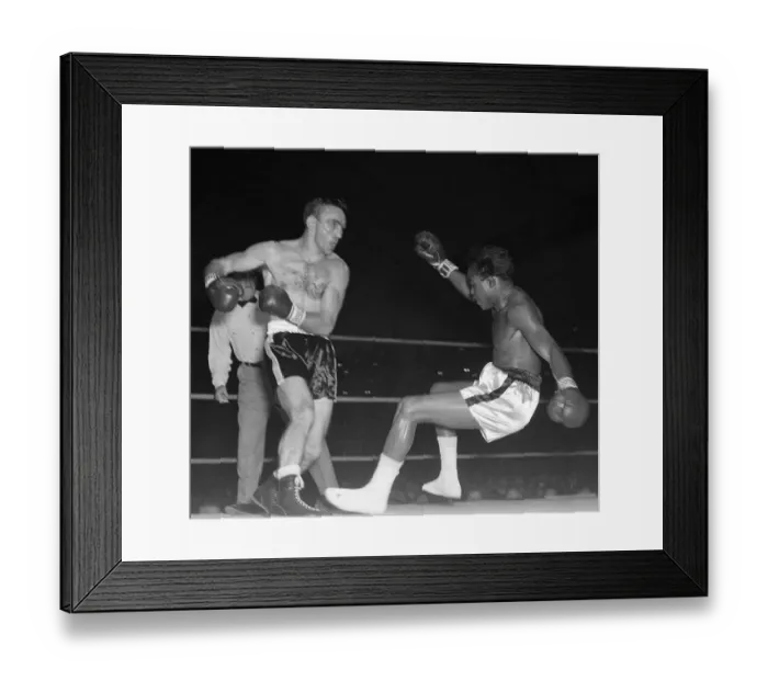 Framed Print : Carmen Basilo vs. Kid Gavilan Framed Print : Carmen Basilo vs. Kid Gavilan