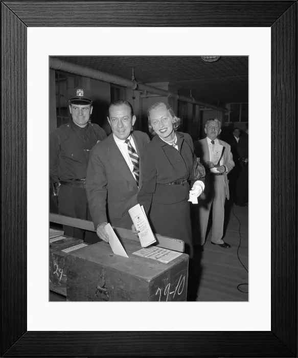 Framed Print : Mr. and Mrs. Bob Wagner Casting Votes Framed Print : Mr. and Mrs. Bob Wagner Casting Votes