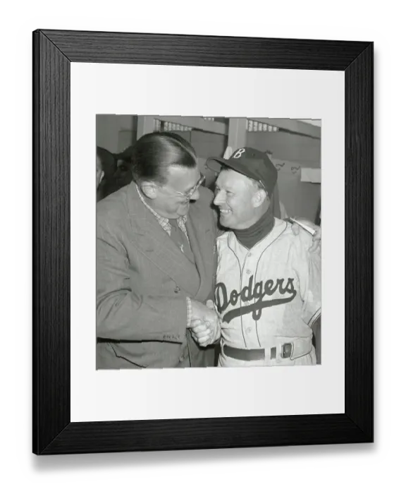 Framed Print : Walter O'Malley and Chuck Dressen in Friendly Pose Framed Print : Walter O'Malley and Chuck Dressen in Friendly Pose