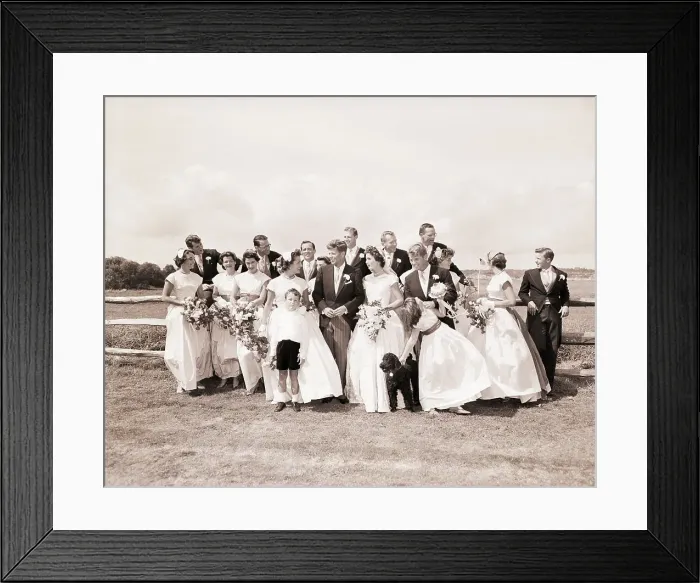 Framed Print : Portrait of the Kennedy Wedding Framed Print : Portrait of the Kennedy Wedding