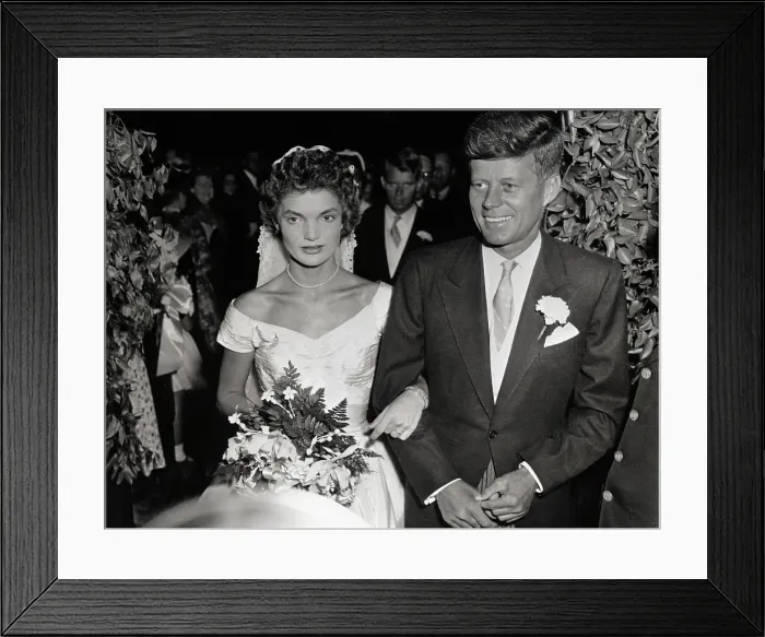 Framed Print : Mr. and Mrs. John F. Kennedy Walking Arm in Arm Framed Print : Mr. and Mrs. John F. Kennedy Walking Arm in Arm