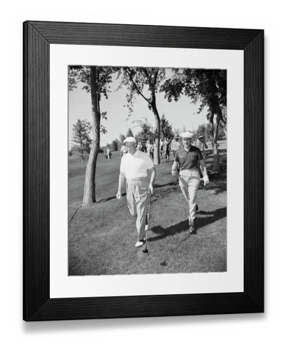 Framed Print : Eisenhower, Nixon Playing Golf Framed Print : Eisenhower, Nixon Playing Golf