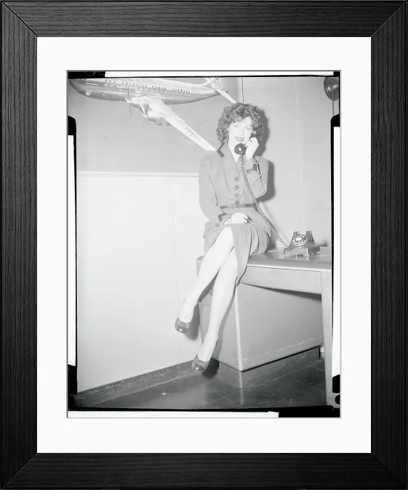 Framed Print : Ava Gardner Talking on the Telephone Framed Print : Ava Gardner Talking on the Telephone