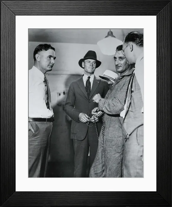 Framed Print : Officers Guarding a Prison Inmate Framed Print : Officers Guarding a Prison Inmate