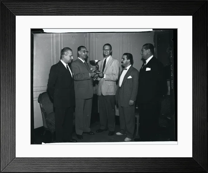 Framed Print : Police Presenting Award to John Andrews Framed Print : Police Presenting Award to John Andrews