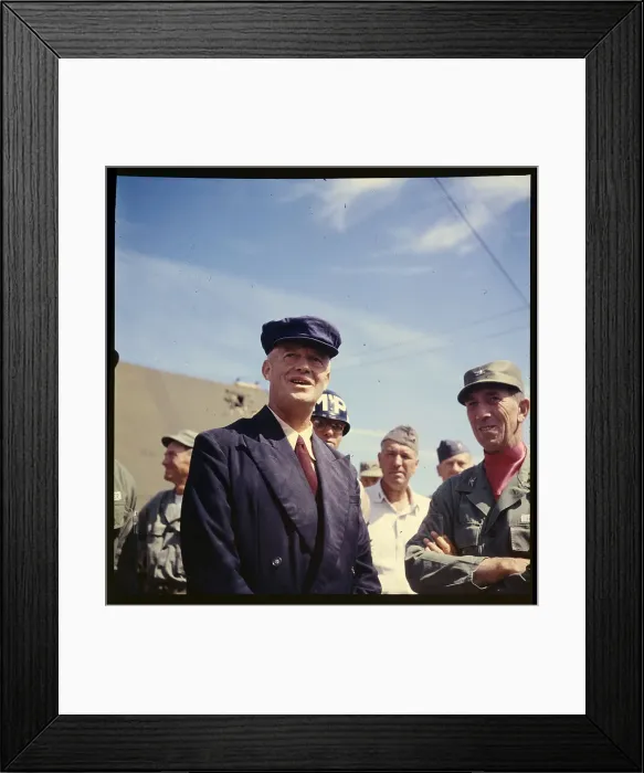 Framed Print : General William F. Dean Wearing Civilian Suit and Hat Framed Print : General William F. Dean Wearing Civilian Suit and Hat