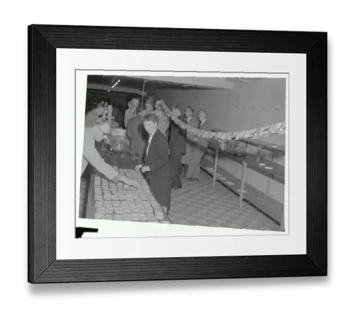 Framed Print : Mrs. Verbist Standing Over Tables of Drying Money Framed Print : Mrs. Verbist Standing Over Tables of Drying Money