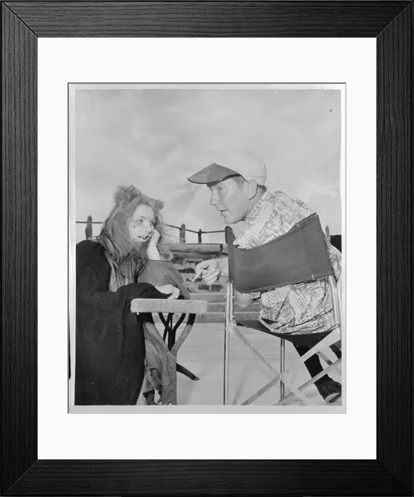 Framed Print : Burgess Meredith Discussing Scene with Anna Haworth Framed Print : Burgess Meredith Discussing Scene with Anna Haworth