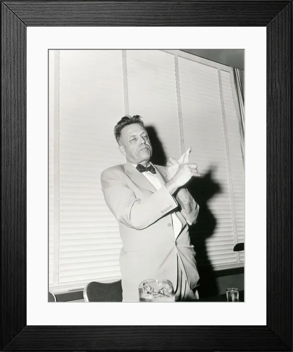 Framed Print : Dr. Kinsey Speaking