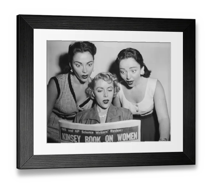 Framed Print : Sisters Read Review of Kinsey Report