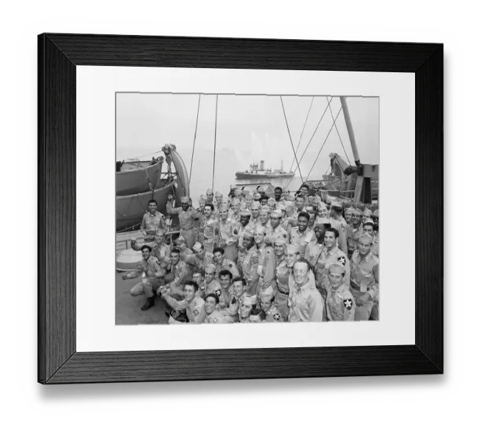 Framed Print : US Servicemen Returning Home Framed Print : US Servicemen Returning Home