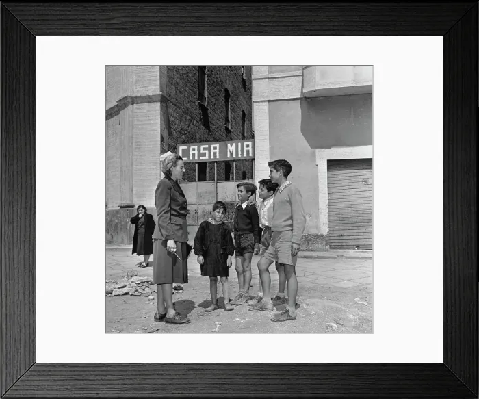 Framed Print : Italian Children Of Casa Mia