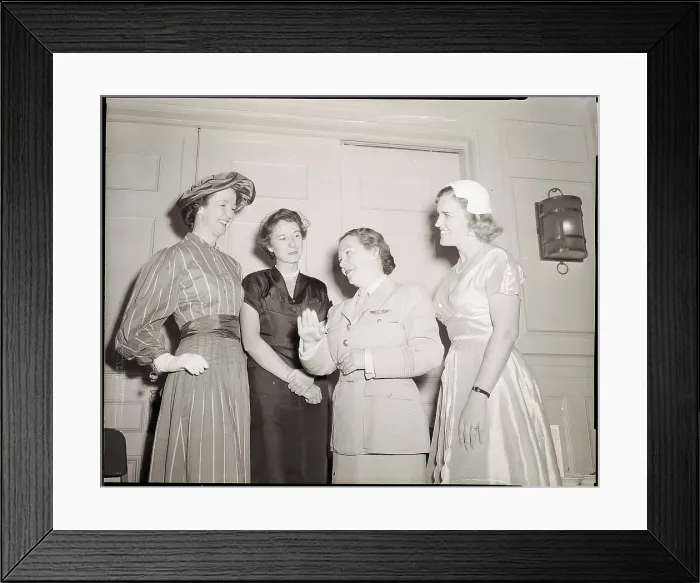 Framed Print : Female Aviatrix Meeting in New York Framed Print : Female Aviatrix Meeting in New York