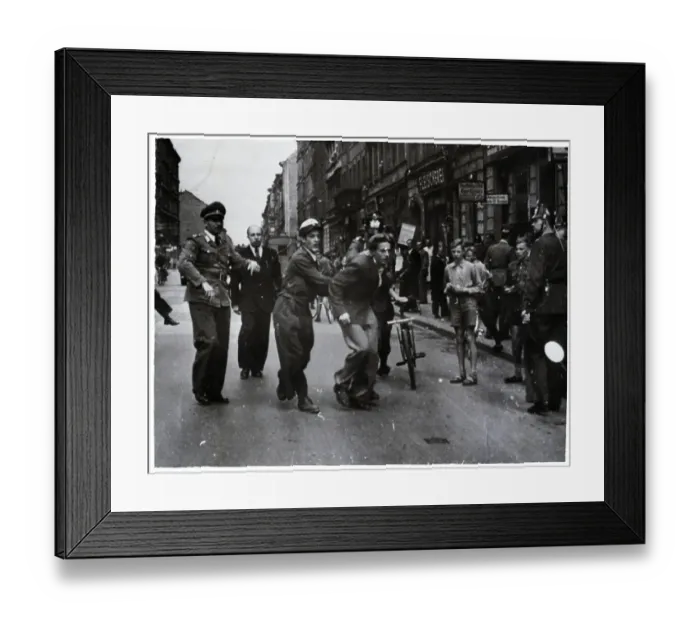 Framed Print : Police Tackle A Red Rioter;Raid On Commu Framed Print : Police Tackle A Red Rioter;Raid On Commu