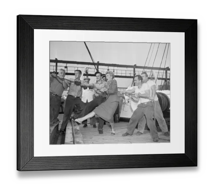 Framed Print : Eve Arden Assisting Longshoremen Framed Print : Eve Arden Assisting Longshoremen