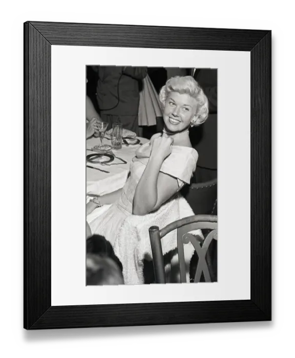 Framed Print : Doris Day Dining Framed Print : Doris Day Dining