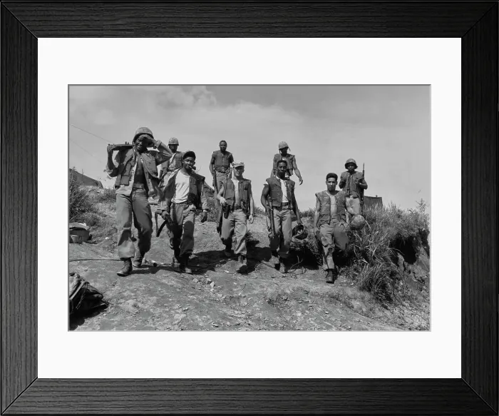 Framed Print : US Marines In Korea, 1953 Framed Print : US Marines In Korea, 1953