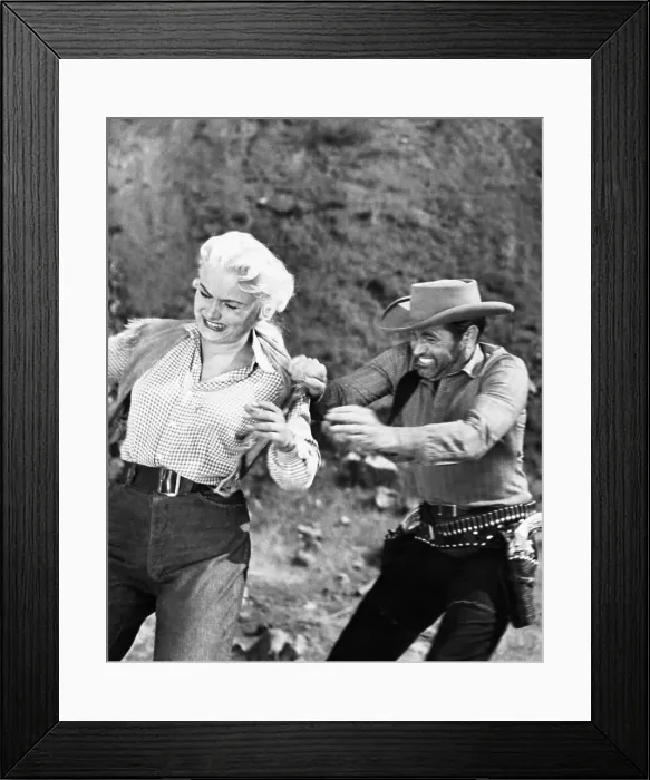 Framed Print : Barbara Payton and Tom Neal in Scenes from The Great Jesse James Raid Framed Print : Barbara Payton and Tom Neal in Scenes from The Great Jesse James Raid
