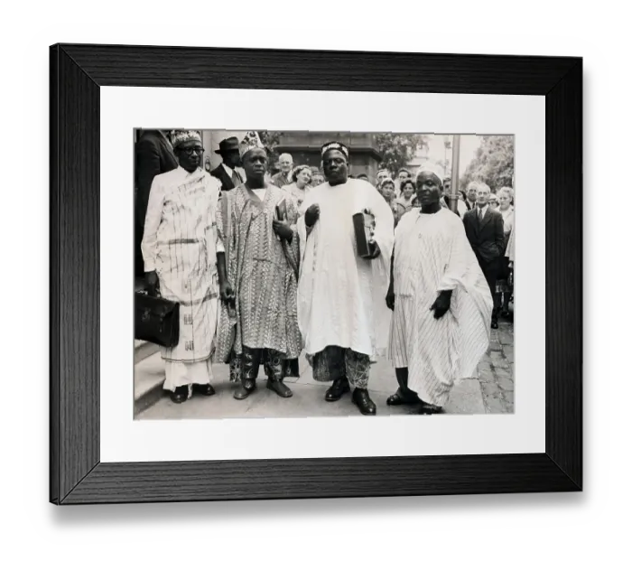 Framed Print : Nigerian Delegates En Route to Conference Framed Print : Nigerian Delegates En Route to Conference
