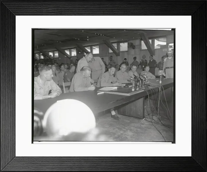 Framed Print : Munsam Truce Camp, Military Leaders Framed Print : Munsam Truce Camp, Military Leaders