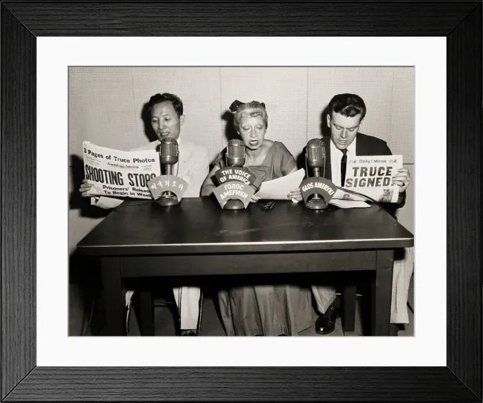 Framed Print : Korean Armistice Broadcast Framed Print : Korean Armistice Broadcast